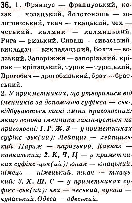 фото задание 36 - § 4. будова слова і словотвір - повторення вивченого