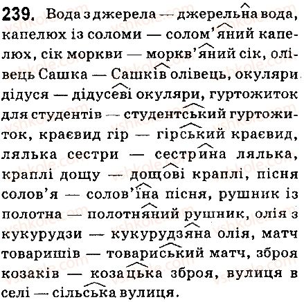 фото задание 239 - § 27. способи творення прикметників - прикметник