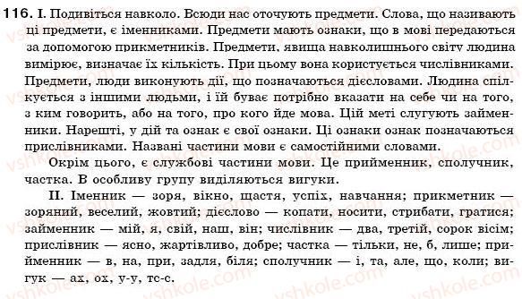 фото задание 116 - § 12. частини мови - морфологія