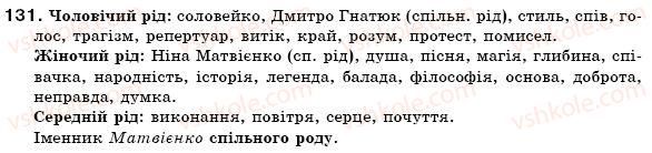 фото задание 131 - § 14. рід і число іменників - іменник