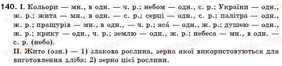 фото задание 140 - § 14. рід і число іменників - іменник