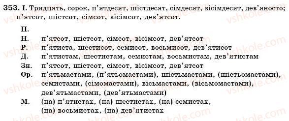 фото задание 353 - § 34. відмінювання та написання кількісних числівників - числівник