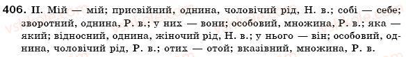 фото задание 406 - § 38. займенник як частина мови - займенник