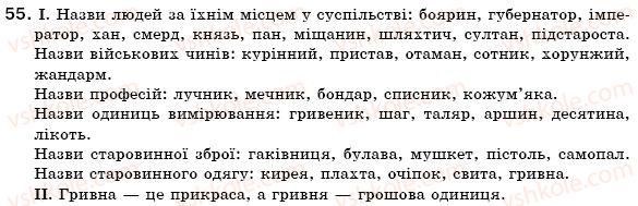 фото задание 55 - § 7. активна й пасивна лексика української мови. застарілі слова. неологізми - лексикологія