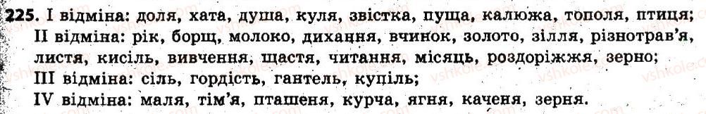 фото задание 225 - § 22. відмінки іменників, їхнє значення. поділ іменників на відміни. відмінювання іменників - іменник