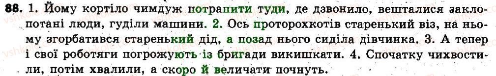 фото задание 88 - § 7. групи слів за вживанням: загальновживані й стилістично забарвлені слова - лексикологія. фразеологія