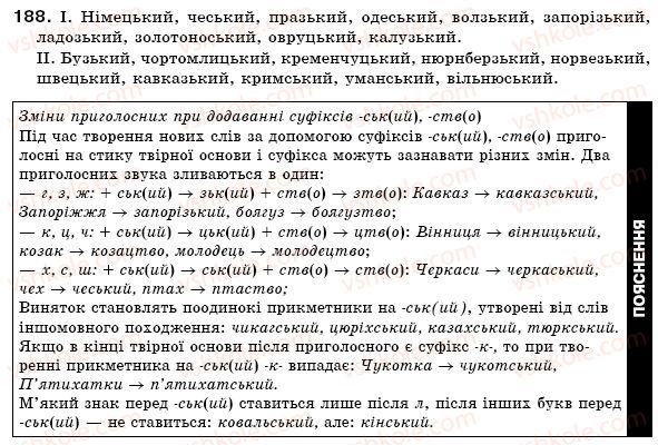 фото задание 188 - § 12. зміни приголосних за творення слів - словотвір. орфографія