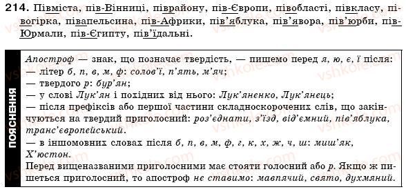 фото задание 214 - § 13. складні слова - словотвір. орфографія