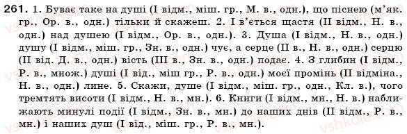 фото задание 261 - § 19. поділ іменників на відміни. відмінювання іменників - іменник