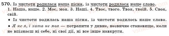 фото задание 570 - § 41. присвійні займенники - займенник