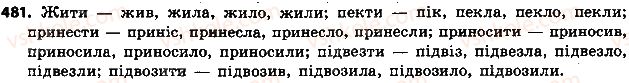 фото задание 481 - § 55. минулий час - дієслово