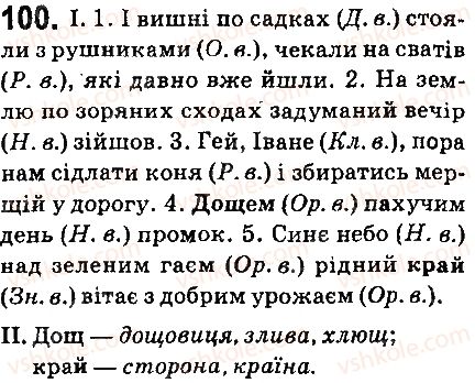 фото задание 100 - § 11. відмінювання іменникі 2 відміни - морфологія. орфографія. елементи стилістики. іменник
