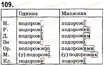 фото задание 109 - § 13. відмінювання іменників 3 та 4 відмін - морфологія. орфографія. елементи стилістики. іменник