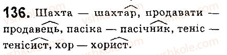 фото задание 136 - § 16. основні способи творення іменників - морфологія. орфографія. елементи стилістики. іменник