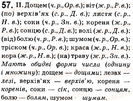 фото задание 57 - § 7. число іменників - морфологія. орфографія. елементи стилістики. іменник