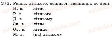 фото задание 373 - § 40. прикметники твердої і м'якої групи. відмінювання прикметників - морфологія. прикметник