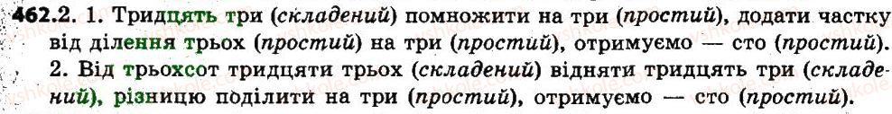 фото задание 462 - § 55. числівники кількісні і порядкові. числівники прості, складні та складені - числівник