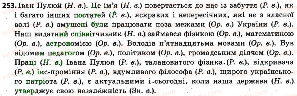 фото задание 253 - § 32. відмінки іменників - іменник
