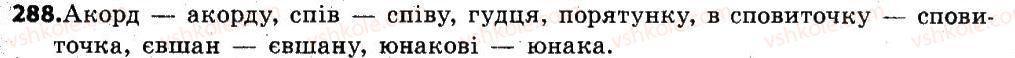 фото задание 288 - § 36. особливості відмінювання іменників чоловічого роду ii відміни в родовому відмінку - іменник