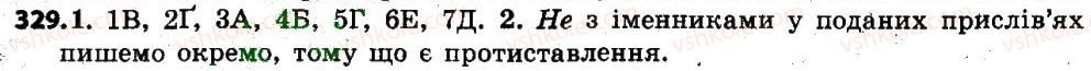 фото задание 329 - § 41. не з іменниками - іменник