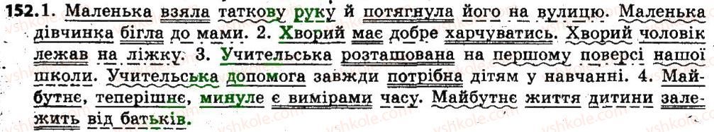 фото задание 152 - § 18. змінювання і творення слів. основні способи словотворення - словотвір, орфографія