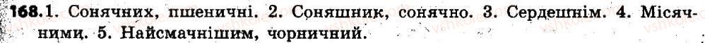 фото задание 168 - § 20. зміни приголосних при творенні іменників із суфіксом -ин(а) від прикметників на -ський, -цький. - словотвір, орфографія