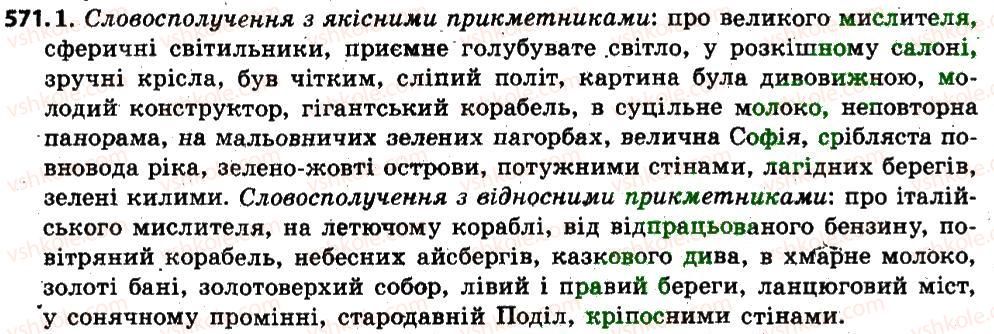 фото задание 571 - § 70. письмовий вибірковий переказ художнього тексту розповідного характеру з елементами опису природи - зв'язна мова (мовлення)