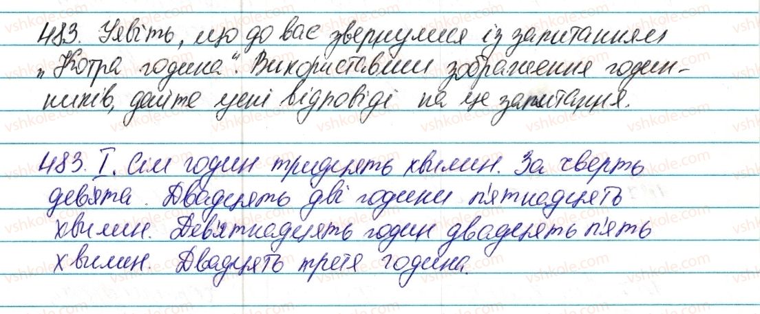 фото задание 483 - § 56. відмінювання та написання порядкових числівників - числівник