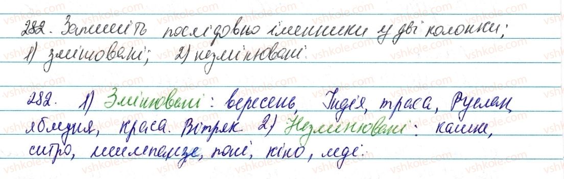 фото задание 282 - § 34. незмінювані іменники - морфологія та орфографія. іменник