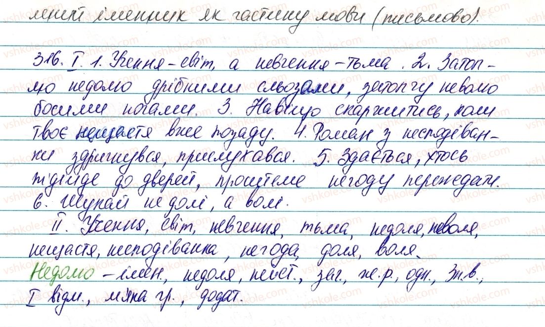 фото задание 316 - § 37. написання не з іменниками - морфологія та орфографія. іменник