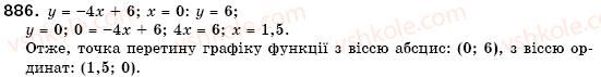 фото задание 886 - 25. лінійна функція - § 6. функції