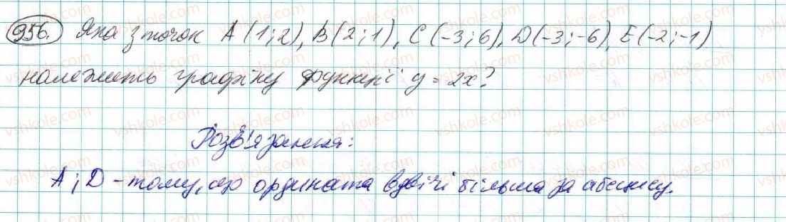 фото задание 956 - § 18. пряма пропорційність - розділ 4. функції