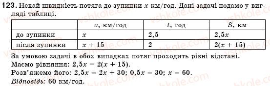 фото задание 123 - вправи для повторення розділу 1 - розділ 1. лінійні рівняння з однією змінною