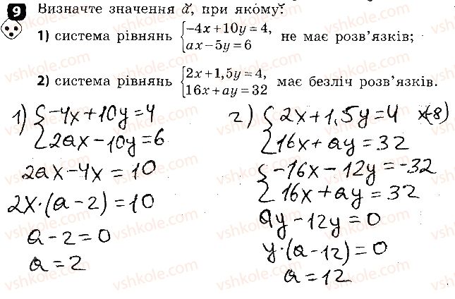фото задание 9 - варіант 2 - контрольна робота № 6. лінійні рівняння та їх системи - контрольні роботи