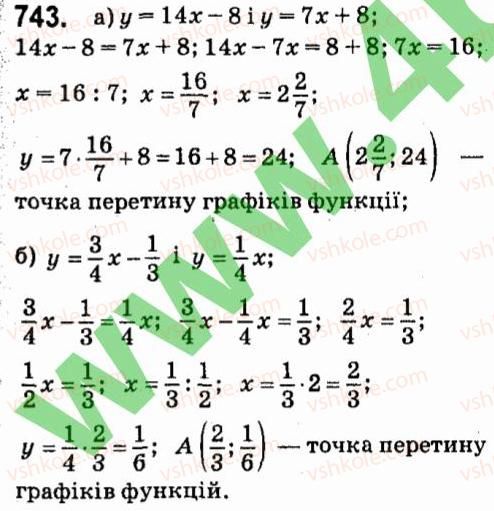 фото задание 743 - § 5. функції