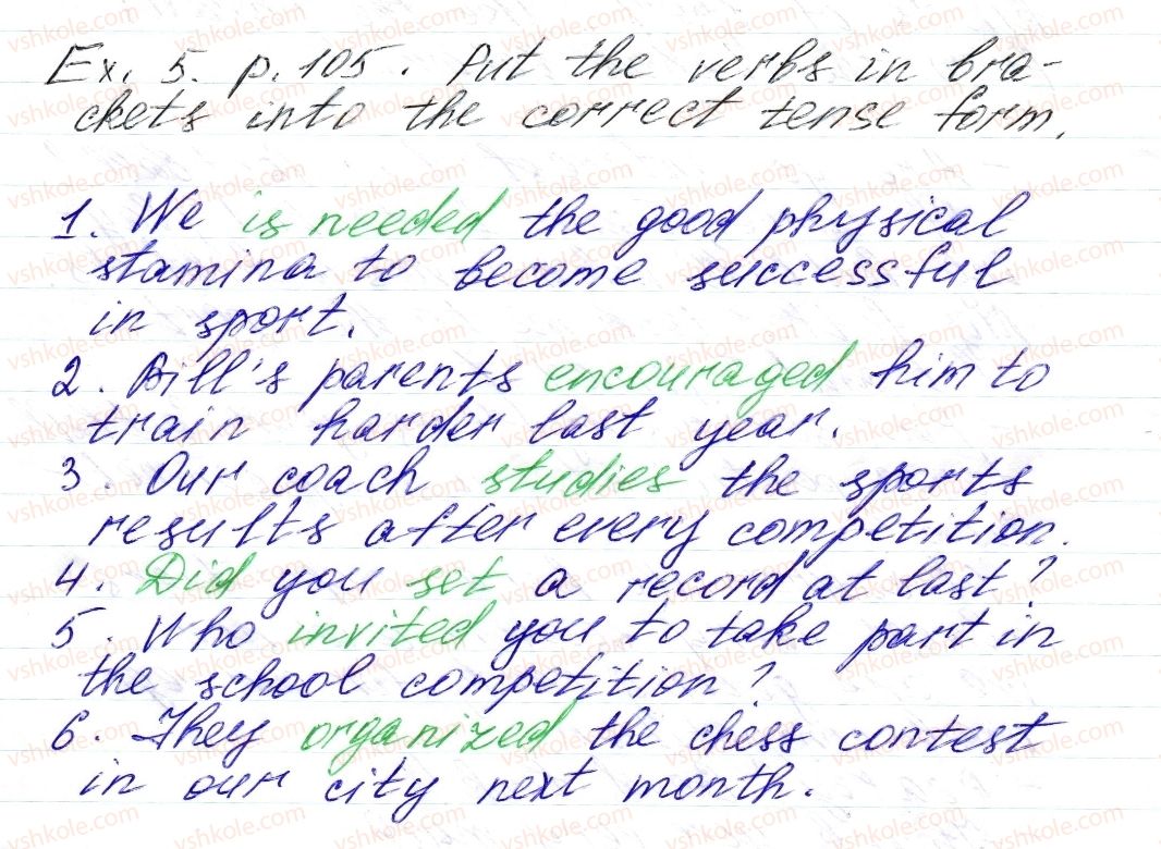 фото задание 5 - lesson 1 - unit 5. sport