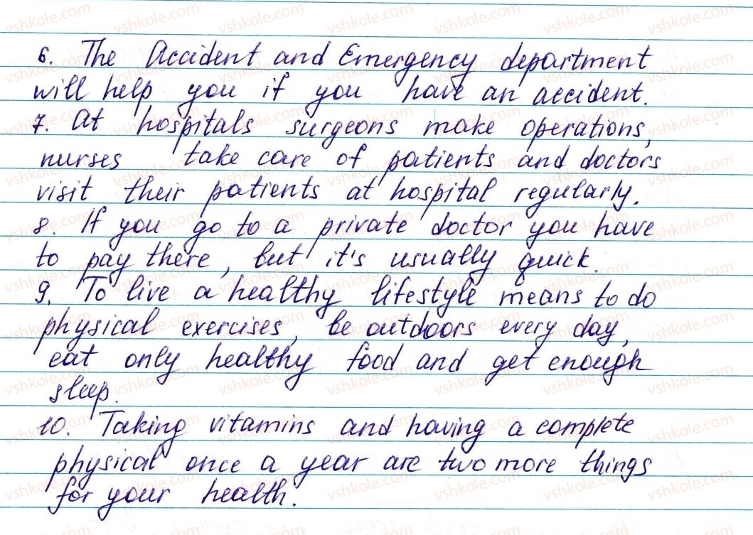 фото задание ex5p114 - lesson 2. doctor! doctor! - unit 3. a soud mind in a sound body