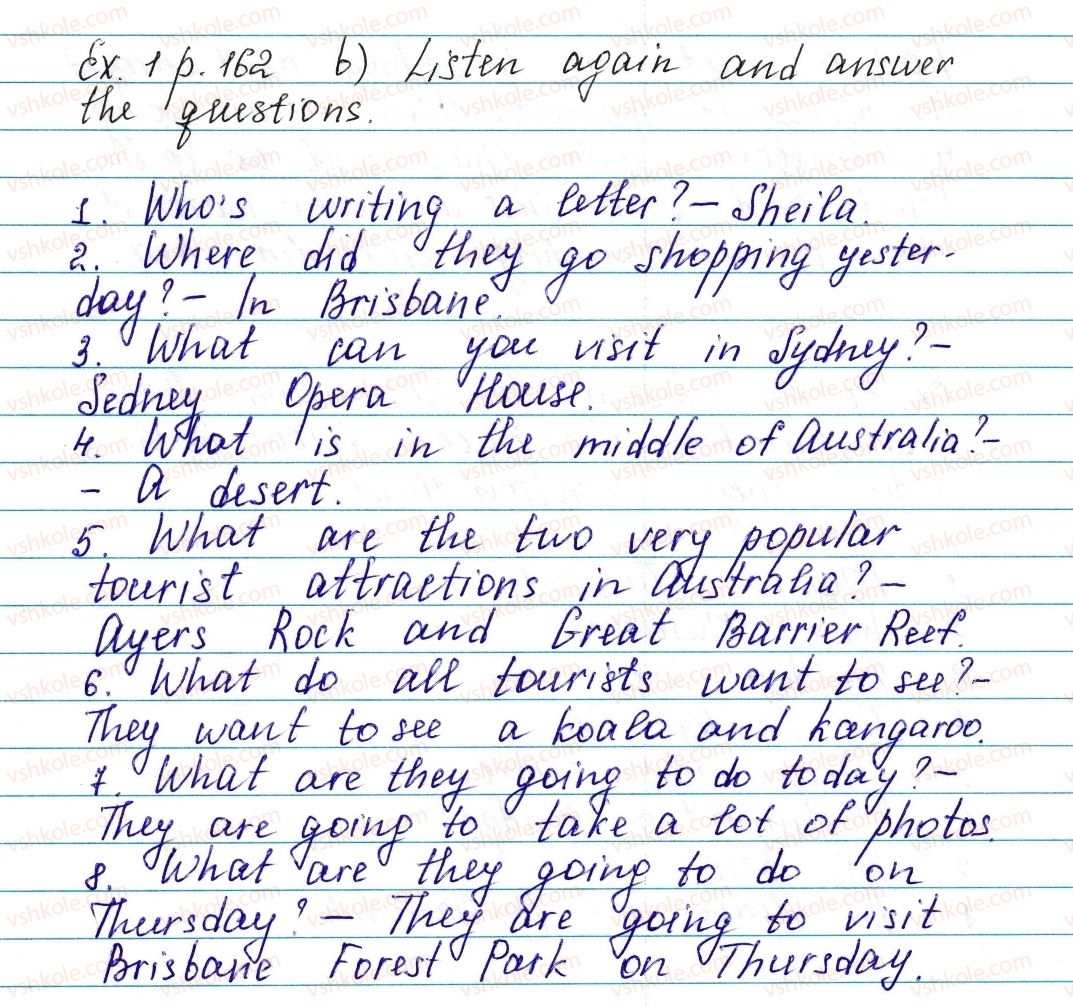 фото задание ex1p162 - lesson 2. places of interest - unit 4. leisure time