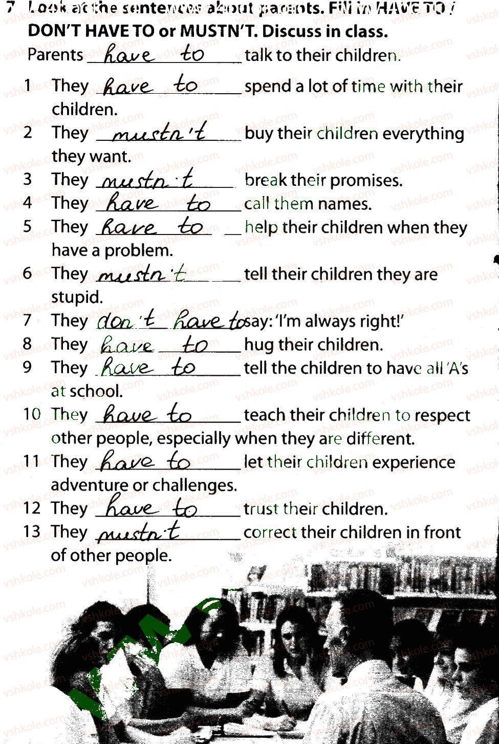 фото задание 7 - lesson 1. in school - unit 1