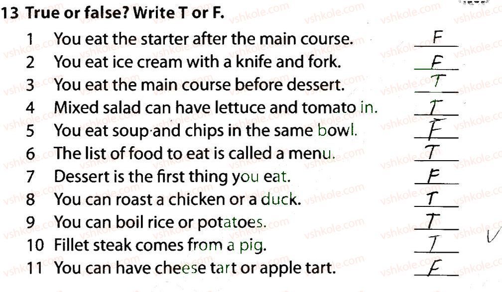 фото задание 13 - lesson 2. all about food - unit 2