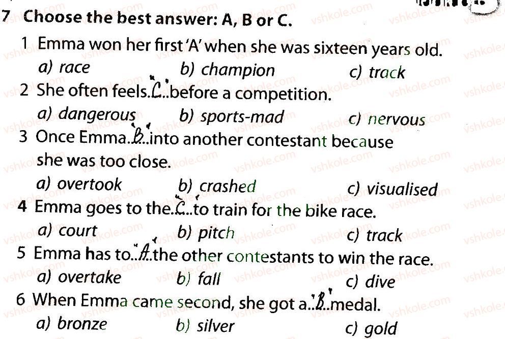 фото задание 7 - lesson 1. sports from a to z - unit 3