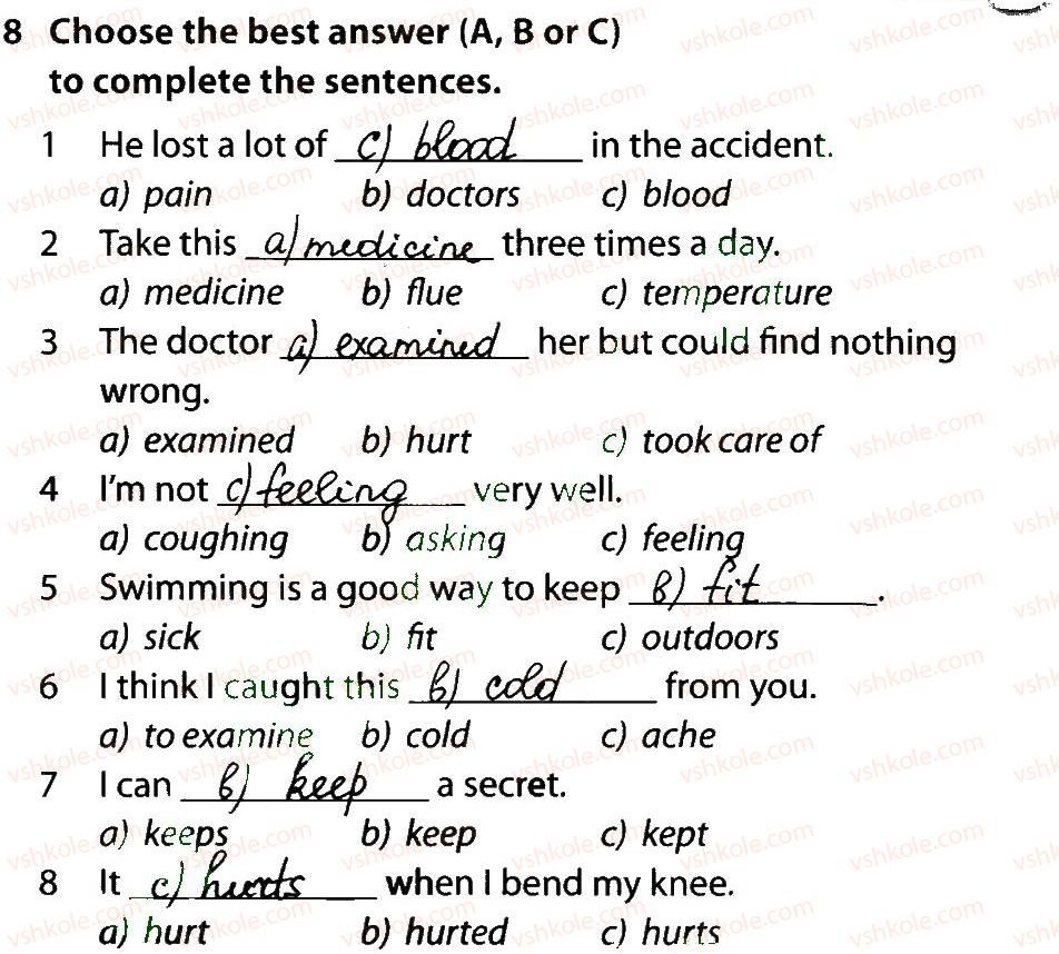 фото задание 8 - lesson 2. doctor! doctor - unit 3