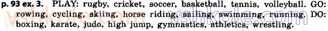 фото задание p93ex3 - lesson 1. sports from a to z - unit 3. a soud mind in a sound body