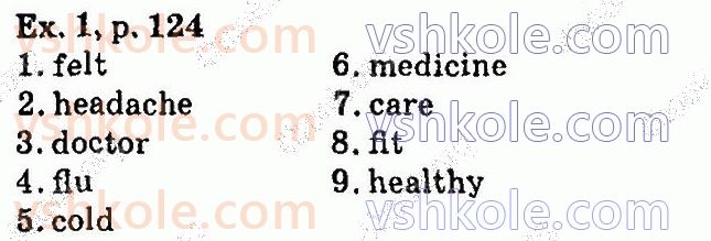 фото задание p124ex1 - lesson 2. doctor! doctor! - unit 3. a soud mind in a sound body