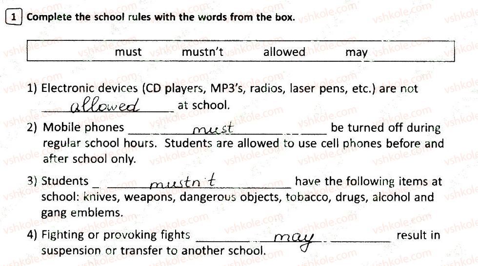 фото задание 1 - variant 2 - test 5. modal verbs