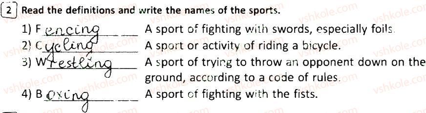 фото задание 2 - variant 1 - test 5. sports from a to z lesson