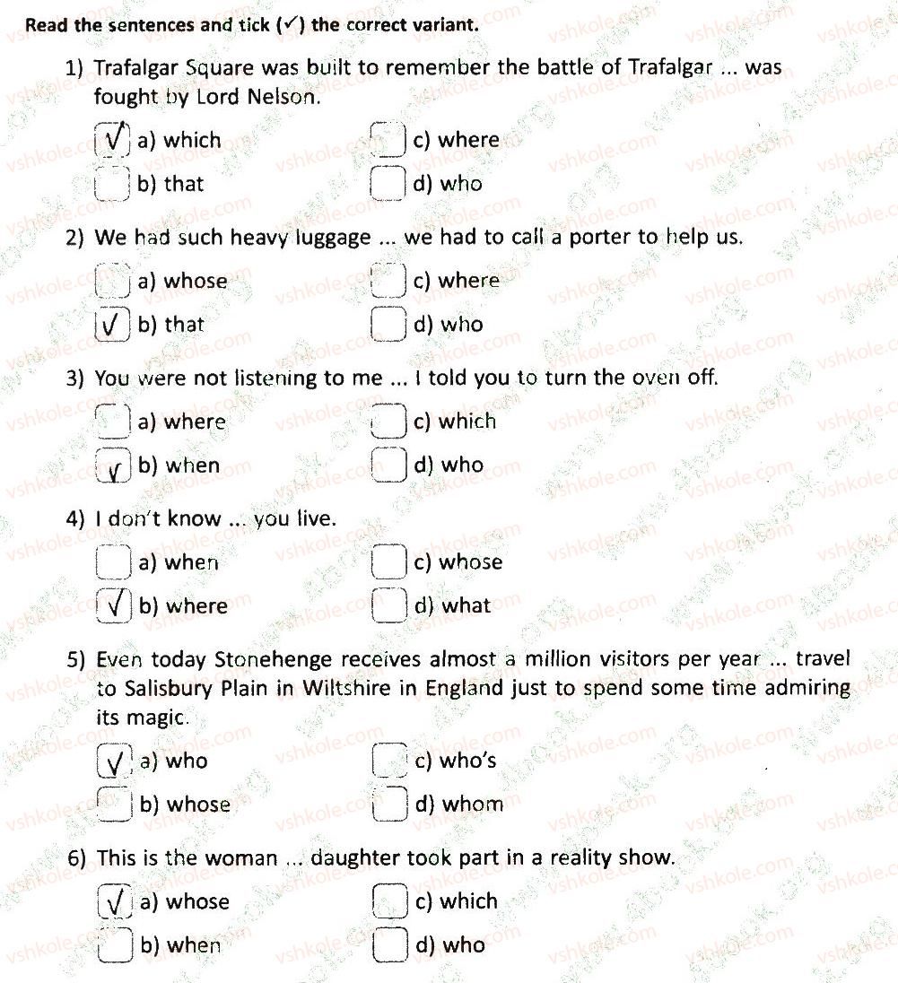 фото задание 1 - variant 2 - test 8. relative pronouns