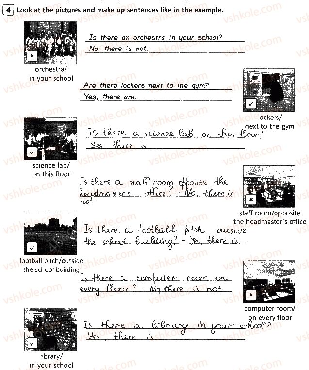 фото задание 4 - lesson 1 - unit 1. in and out of school