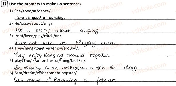 фото задание 12 - lesson 2 - unit 1. in and out of school