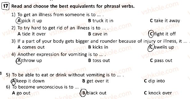 фото задание 17 - lesson 2 - unit 3. a sound mind in a sound body